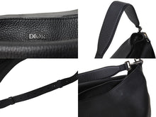 Load image into Gallery viewer, ChristianDior クリスチャンディオール サドルソフトバッグ 2WAYショルダーバッグ 1ADHO023ULA ブラック 美品 中古 4c067009