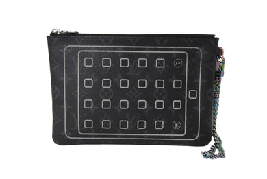 LOUIS VUITTON ルイヴィトン iPadケース M64449 タブレットケース フラグメント コラボ 藤原ヒロシ PVC レザー 美品 中古 4c067030
