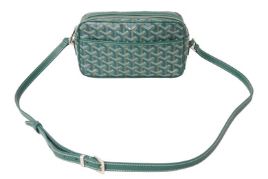 GOYARD ゴヤール カップヴェールPM バッグ ショルダーバッグ CAPVE2PMLTY10CL10P PVC レザー グリーン 美品 中古 4c067031