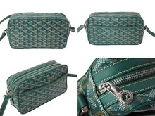 Load image into Gallery viewer, GOYARD ゴヤール カップヴェールPM バッグ ショルダーバッグ CAPVE2PMLTY10CL10P PVC レザー グリーン 美品 中古 4c067031