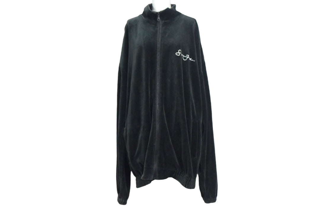 Sean John ショーンジョン トラックジャケット サイズXL ベロア 刺繍 グリーン コットン ポリエステル ヴィンテージ 良品 中古 4c066205