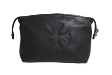 Load image into Gallery viewer, CHROME HEARTS クロムハーツ ポーチ CHプラス レザーパッチ ダガージップ ブラック レザー シルバー925 シルバー金具 美品 中古 4c067054ch
