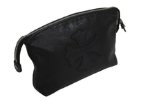 Load image into Gallery viewer, CHROME HEARTS クロムハーツ ポーチ CHプラス レザーパッチ ダガージップ ブラック レザー シルバー925 シルバー金具 美品 中古 4c067054ch