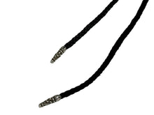 Load image into Gallery viewer, CHROME HEARTS クロムハーツ BSフレアペンダント wレザーブレイド ネックレス BS FLEUR LB シルバー925 重量37.318g 全長94cm 美品 中古 4c067061ch