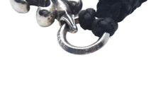 Load image into Gallery viewer, CHROME HEARTS クロムハーツ BSフレアペンダント wレザーブレイド ネックレス BS FLEUR LB シルバー925 重量37.318g 全長94cm 美品 中古 4c067061ch