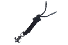 Load image into Gallery viewer, CHROME HEARTS クロムハーツ BSフレアペンダント wレザーブレイド ネックレス BS FLEUR LB シルバー925 重量36.239g 美品 中古 4c067063