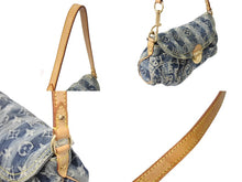 Load image into Gallery viewer, LOUIS VUITTON ルイ ヴィトン ミニプリーティ レイエ ショルダーバッグ M95333 モノグラムデニム ブルー 美品 中古 4c067064lv