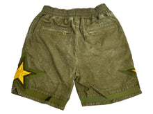 Load image into Gallery viewer, 極美品 JUST DON × READYMADE ジャストドン レディメイド バスケット ショートパンツ 激レア カーキ ゴールド コットン M 中古 4c067068