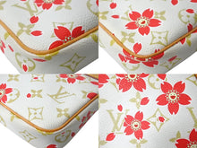 Load image into Gallery viewer, 極美品 LOUIS VUITTON ルイヴィトン ポシェットアクセソワール チェリーブロッサム 村上隆コラボ M92008 ゴールド金具 中古 4c067085