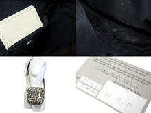 Load image into Gallery viewer, Christian Dior クリスチャンディオール トロッター柄 ショルダーバッグ ネイビー PVC シルバー金具 良品 中古 4c067092