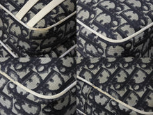 Load image into Gallery viewer, Christian Dior クリスチャンディオール トロッター柄 ショルダーバッグ ネイビー PVC シルバー金具 良品 中古 4c067092