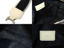Load image into Gallery viewer, Christian Dior クリスチャンディオール トロッター柄 ショルダーバッグ ネイビー PVC シルバー金具 良品 中古 4c067092