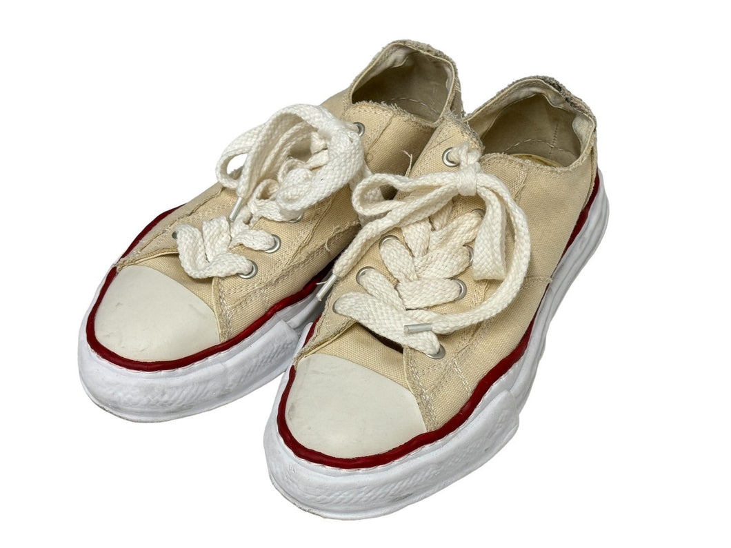 Maison MIHARA YASUHIRO メゾンミハラヤスヒロ PETERSON ピーターソン スニーカー A04FW729 サイズ43 アイボリー キャンバス 良品 中古 4c067092xx