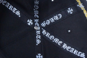 極美品 ChromeHearts クロムハーツ CH BaseBall Hat ベースボールキャップ ブラック ブラック イエロー サイズOS 中古 4c067093