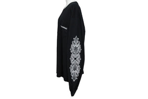 極美品 ChromeHearts クロムハーツ アスペンロングスリーブTシャツ アスペン限定 長袖カットソー ポケT ブラック サイズXL 中古 4c067095