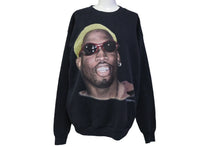 Load image into Gallery viewer, VINTAGE ヴィンテージ デニス ロッドマン スウェット サイズL 90s ブラック プリント バスケ 当時物 美品 中古 4c067100