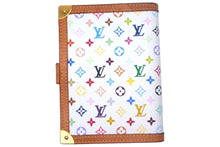 Load image into Gallery viewer, LOUIS VUITTON ルイ ヴィトン アジェンダPM 手帳カバー LV手帳 R20896 PVC レザー マルチカラー ブロン 美品 中古 4c067101lv