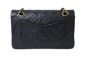 CHANEL シャネル チェーンショルダーバッグ マトラッセ23 Wフラップ ラムスキン 2番台 ブラック ゴールド 美品 中古 4c067105cc