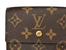 Load image into Gallery viewer, LouisVuitton ルイヴィトン ポルトフォイユエリーズ Wホック 二つ折り財布 M61654 PVCコーティングキャンバス ブラウン 美品 中古 4c067114