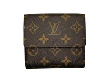 Load image into Gallery viewer, LouisVuitton ルイヴィトン ポルトフォイユエリーズ Wホック 二つ折り財布 M61654 PVCコーティングキャンバス ブラウン 美品 中古 4c067114