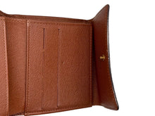 Load image into Gallery viewer, LouisVuitton ルイヴィトン ポルトフォイユエリーズ Wホック 二つ折り財布 M61654 PVCコーティングキャンバス ブラウン 美品 中古 4c067114