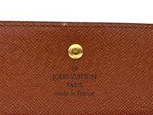 Load image into Gallery viewer, LouisVuitton ルイヴィトン ポルトフォイユエリーズ Wホック 二つ折り財布 M61654 PVCコーティングキャンバス ブラウン 美品 中古 4c067114