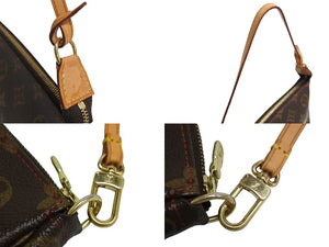 極美品 LOUIS VUITTON ルイヴィトン 村上隆 モノグラム チェリー ポシェット アクセソワール アクセポ ブラウン ロゴ M95008 中古 4c067115