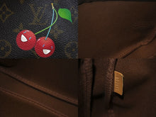 Load image into Gallery viewer, 極美品 LOUIS VUITTON ルイヴィトン 村上隆 モノグラム チェリー ポシェット アクセソワール アクセポ ブラウン ロゴ M95008 中古 4c067115
