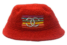 Load image into Gallery viewer, CHANEL × Pharrell Williams シャネル × ファレルウィリアムス クラッシャーハット ココマーク パイル レッド M 美品 中古 4c067123