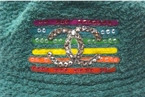 CHANEL × Pharrell Williams シャネル × ファレルウィリアムス クラッシャーハット ココマーク グリーン M 美品 中古 4c067124