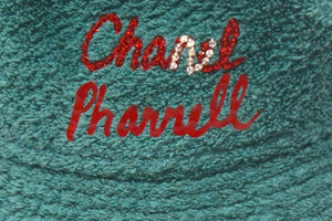 CHANEL × Pharrell Williams シャネル × ファレルウィリアムス クラッシャーハット ココマーク グリーン M 美品 中古 4c067124