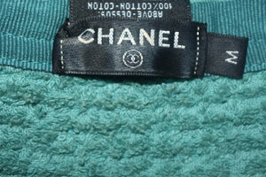 CHANEL × Pharrell Williams シャネル × ファレルウィリアムス クラッシャーハット ココマーク グリーン M 美品 中古 4c067124