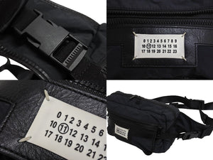 MARTIN MARGIELA マルタンマルジェラ ウエストバッグ ボディバッグ カレンダータグ 2019年 ナイロン ブラック 美品 中古 4c067124mm