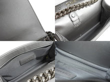Load image into Gallery viewer, CHANEL シャネル ボーイシャネル チェーンショルダーバッグ 24番台 イタリア製 メタリックカーフレザー シルバー 美品 中古 4c067130