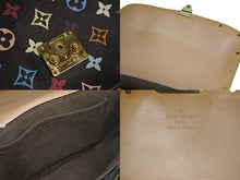 Load image into Gallery viewer, 極美品 LOUIS VUITTON ルイヴィトン ソローニュ ショルダーバッグ M92639 モノグラムマルチ ブラック 村上隆 中古 4c067131xx