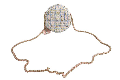 極美品 CHANEL シャネル チェーンショルダーバッグ 27番台 ココマーク マルチカラー ツイード レザー ゴールド金具 中古 4c067132