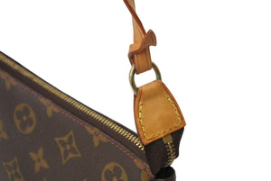 極美品 LOUIS VUITTON ルイヴィトン 村上隆 モノグラム チェリー ポシェット アクセソワール アクセポ ブラウン ロゴ M95008 中古 4c067134