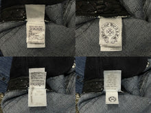 Load image into Gallery viewer, CHROME HEARTS クロムハーツ デニムパンツ サイズ29 カスタムオーダー クロスボール CHプラス クロスパッチ ピラミッド 美品 中古 4c067137ch