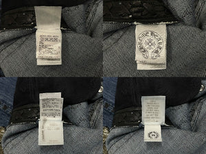 CHROME HEARTS クロムハーツ デニムパンツ サイズ29 カスタムオーダー クロスボール CHプラス クロスパッチ ピラミッド 美品 中古 4c067137ch