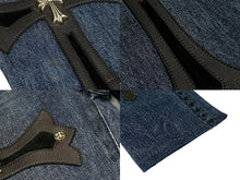 Load image into Gallery viewer, CHROME HEARTS クロムハーツ デニムパンツ サイズ29 カスタムオーダー クロスボール CHプラス クロスパッチ ピラミッド 美品 中古 4c067137ch