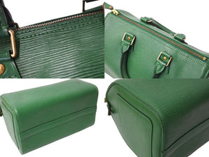 LOUIS VUITTON ルイヴィトン ハンドバッグ M43014 スピーディ25 エピレザー ボルネオグリーン ゴールド金具 美品 中古 4c067138