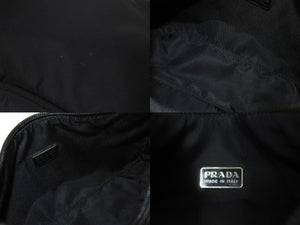 PRADA プラダ ホーボー ハンドバッグ ワンショルダーバッグ MV515 トライアングルロゴ ナイロン ブラック 美品 中古 4c067141 