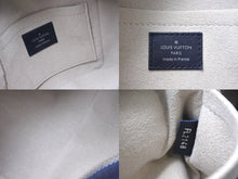 Load image into Gallery viewer, LOUIS VUITTON ルイヴィトン トロンプルイユ 2WAY ハンドバッグ M52350 ブラウン ネイビー アイボリー レザー シルバー金具 美品 中古 4c067147
