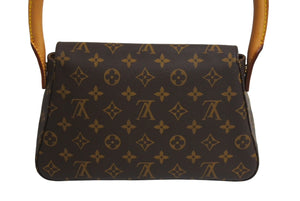 LOUIS VUITTON ルイヴィトン ミニルーピング ワンショルダーバッグ M51147 モノグラム PVC レザー ブラウン 美品 中古 4c067154