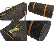 Load image into Gallery viewer, LOUIS VUITTON ルイ ヴィトン パピヨン30 ハンドバッグ ポーチ M51385 筒型 モノグラムキャンバス ブラウン 美品 中古 4c067155