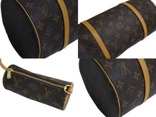 Load image into Gallery viewer, LOUIS VUITTON ルイ ヴィトン パピヨン30 ハンドバッグ ポーチ M51385 筒型 モノグラムキャンバス ブラウン 美品 中古 4c067155