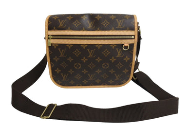 極美品 LOUIS VUITTON ルイ ヴィトン メッセンジャー ボスフォールPM ショルダーバッグ M40106 モノグラム ブラウン 中古 4c067158