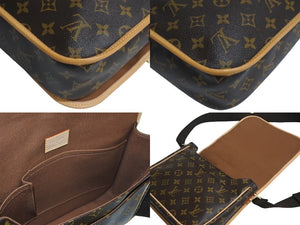 極美品 LOUIS VUITTON ルイ ヴィトン メッセンジャー ボスフォールPM ショルダーバッグ M40106 モノグラム ブラウン 中古 4c067158