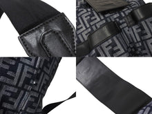 画像をギャラリービューアに読み込む, FENDI フェンディ ストライクッカーズ 2way リュック バックパック FFジャカード 7VZ070 ブラック ネイビー 美品 中古 4c067166 