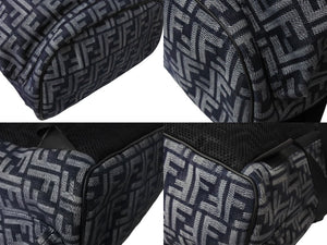 FENDI フェンディ ストライクッカーズ 2way リュック バックパック FFジャカード 7VZ070 ブラック ネイビー 美品 中古 4c067166 